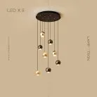 Готовая комбинация светильников KARA 8 ламп Lampatron kara-8 5796-15314