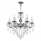 Люстра с хрустальными подвесками Bohemia Ivele Crystal AL79101/6/175 B Ni