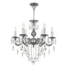 Люстра с хрустальными подвесками Bohemia Ivele Crystal AL79101/6/175 B Ni