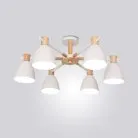 Люстра FOLKE 6 плафонов. Цвет белый. Lampatron 1176-198