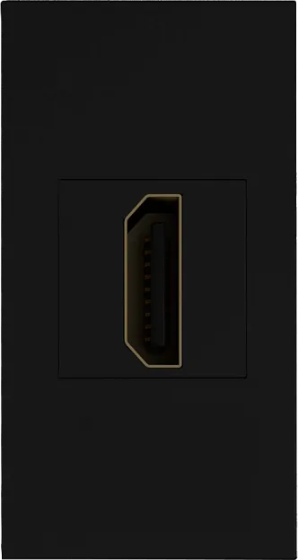 Розетка HDMI, 1мод., черн. (22.5х45мм) Donel DECF29AN 45х45 Розетка HDMI, 1мод., черн. (22.5х45мм) Donel DECF29AN 45х45