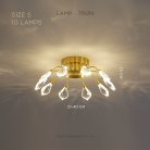 Потолочная люстра GLORIOLE CH Размер S. 10 LED. Lampatron gloriole-ch-s 9131-26018