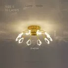 Потолочная люстра GLORIOLE CH Размер S. 10 LED. Lampatron gloriole-ch-s 9131-26018