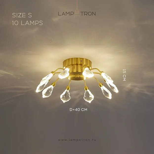Потолочная люстра GLORIOLE CH Размер S. 10 LED. Lampatron gloriole-ch-s 9131-26018 Потолочная люстра GLORIOLE CH Размер S. 10 LED. Lampatron gloriole-ch-s 9131-26018