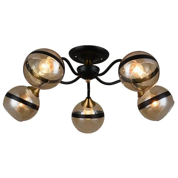 Потолочная люстра Imex MD.3595-5-S COFFEE+FGD