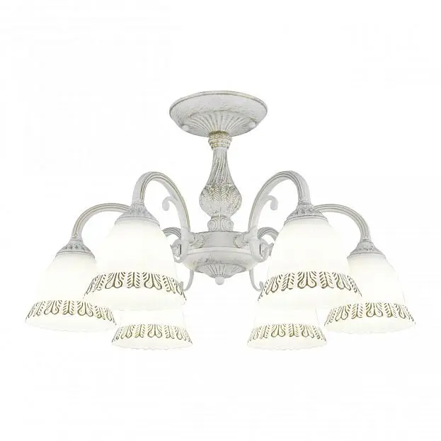 Люстра потолочная Arte Milano 347410/6 WT+G AM347410 Люстра потолочная Arte Milano 347410/6 WT+G AM347410