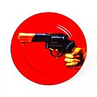 Тарелка Seletti 16917 Revolver Toiletpaper Porcelain