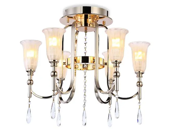 Потолочная люстра Ambrella light TR3244/6 SGD/FR Потолочная люстра Ambrella light TR3244/6 SGD/FR