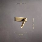 Бра ASAF Цвет Латунь. Нейтральный свет. Lampatron 8298-22629
