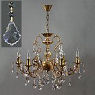 Подвесная люстра Ambiente 8888/6 AB Leaf crystal