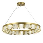 Светильник подвеснойЛатунь/Прозрачный LED 1*65W ST-Luce SL6011.313.01 ESME