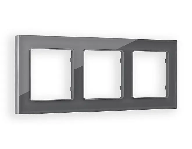Рамка Platos (Антрацит серый Стекло органическое) 3-ая Ambrella Volt AF330653 ALFA Рамка Platos (Антрацит серый Стекло органическое) 3-ая Ambrella Volt AF330653 ALFA