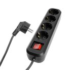 Удлинитель четырехместный с/з с выключателем 3x0,75, 2м, серия Home Stekker 50424 HM03-41-02