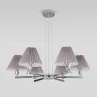 Подвесная люстра Eurosvet 60136/6 хром/серый Peony a059038