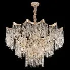 Люстра хрустальная подвесная Золото Citilux CL308292 Моника
