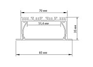 Врезной алюминиевый профиль Donolux DN18512RAL9005 Donel свет