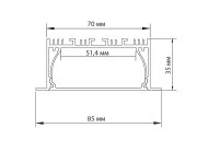 Врезной алюминиевый профиль Donolux DN18512RAL9005 Donel свет