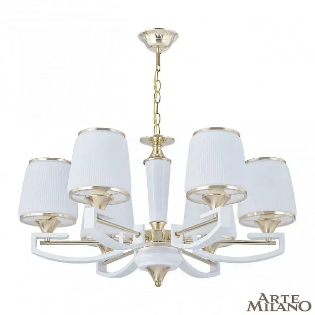 Люстра подвесная с плафонами 302457/6 Wh/Gd Arte Milano Florentia Люстра подвесная с плафонами 302457/6 Wh/Gd Arte Milano Florentia