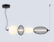 Подвесной светильник Ambrella light LH11010 BK/FR черный/белый матовый 32W 3000K 915*220*220