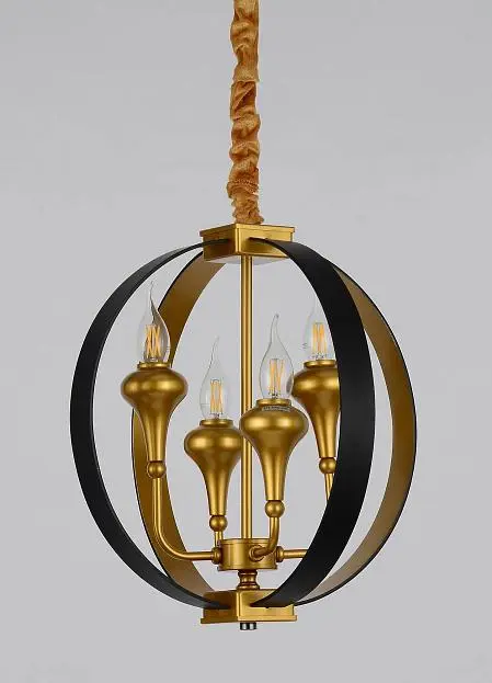 Подвесная люстра Lumina Deco Demetra LDP 1225-4 BK+GD Подвесная люстра Lumina Deco Demetra LDP 1225-4 BK+GD