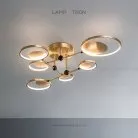 Потолочная люстра RISOR C 6 плафонов. Lampatron 3299-8161