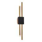 Бра Латунь/Латунь, Черный LED 2*3W 3000K ST-Luce SL6116.341.02 BRIGHTON