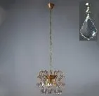 Подвесная люстра Ambiente 8888/3 CL AB New Leaf