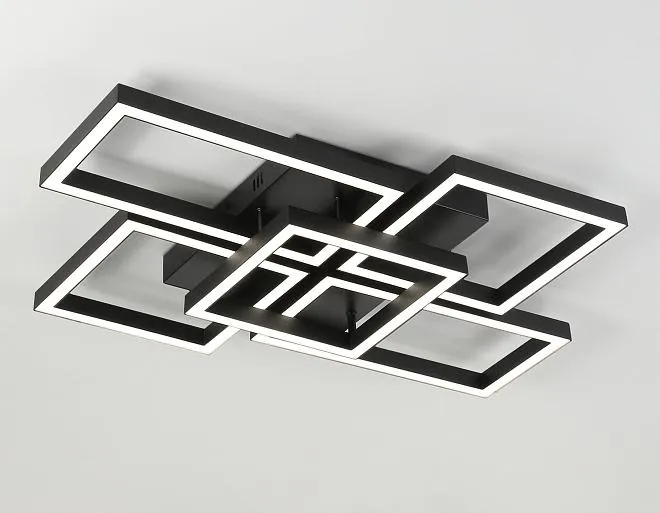 Потолочная люстра 90W 3000K-6400K 710*490*95 (ПДУ ИК) Ambrella light FA1012 ACRYLICA