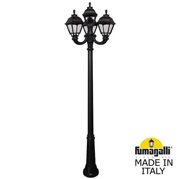Садово-парковый фонарь FUMAGALLI RICU/OFIR/CEFA 3L+1 U23.157.R31.AXE27 Черный