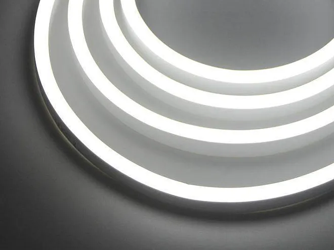 Неоновая Светодиодная лента 220В 120 LED/м, 10 Вт/м, 220В , IP67, Цвет: Теплый белый SWG SWG-NE816-2120-10-WW-67