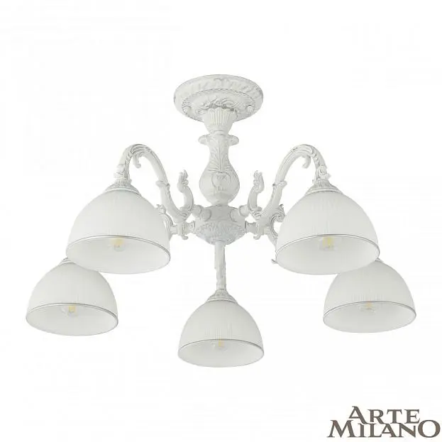 Люстра потолочная Arte Milano 346410/5 WT+SL AM346410 Люстра потолочная Arte Milano 346410/5 WT+SL AM346410