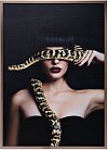 Картина на холсте Garda Decor 89VOR-GIRL/SNAKE-1