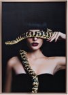 Картина на холсте Garda Decor 89VOR-GIRL/SNAKE-1