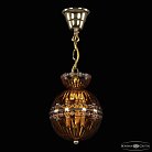 Подвесной светильник бронзовый Bohemia Ivele Crystal  5480/17 G Amber/M-1G