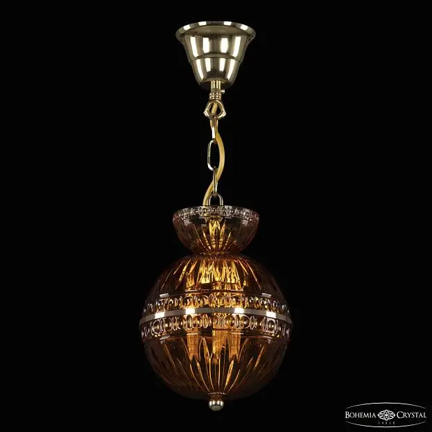 Подвесной светильник бронзовый Bohemia Ivele Crystal 5480/17 G Amber/M-1G Подвесной светильник бронзовый Bohemia Ivele Crystal 5480/17 G Amber/M-1G
