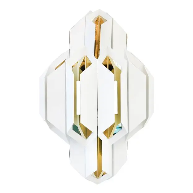 Бра Lumina Deco Piramid LDW 6021-2 WT+GD Бра Lumina Deco Piramid LDW 6021-2 WT+GD