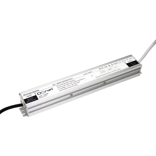 Блок питания  для светодиодной ленты 150Вт DC24В 6.25А IP67 Donolux DNHF150V24IP67Slim