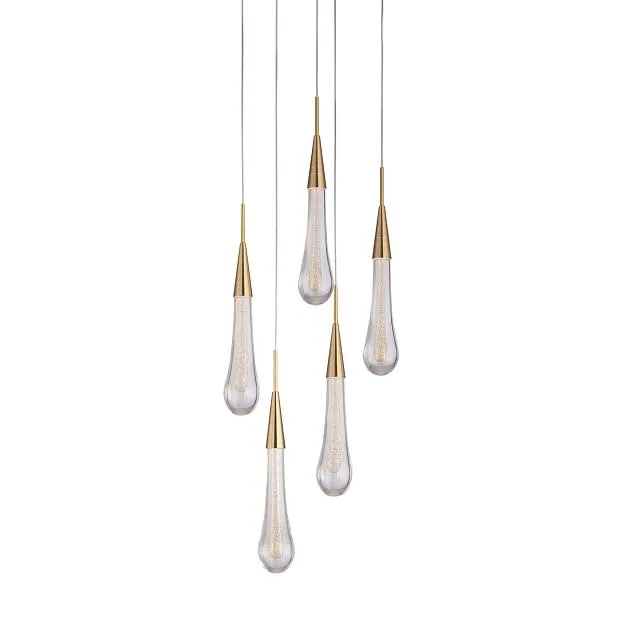 Подвесная люстра Delight Collection MD2060-5A br.brass Pour Подвесная люстра Delight Collection MD2060-5A br.brass Pour