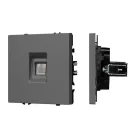 Механизм компьютерной розетки SCT-NOBE-MPC1-SFPL-GR (RJ-45, CAT6) Arlight 054307