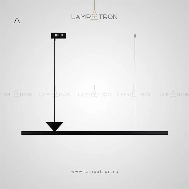 Реечный, рядный светильник MIRELL Тип A. Размер L. Цвет Черный Lampatron 3731-9240 Реечный, рядный светильник MIRELL Тип A. Размер L. Цвет Черный Lampatron 3731-9240