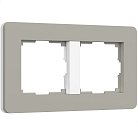 Рамка Werkel W0023067 Split дымчатый/белый, soft-touch a067260