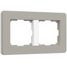 Рамка Werkel W0023067 Split дымчатый/белый, soft-touch a067260