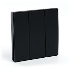 Выключатель беспроводной FERON 41724 TM83, 230V, 500W, трехклавишный, черный