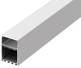 Накладной/подвесной алюминиевый анод. профиль, 50х73,5х3000мм. В комплекте матовый экран, 2 торцевые заглушки, белый Donel DN18CS5074W3Set DN18