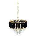 Подвесная люстра Lumina Deco LDP 6003-400 BK+F.GD Funneli