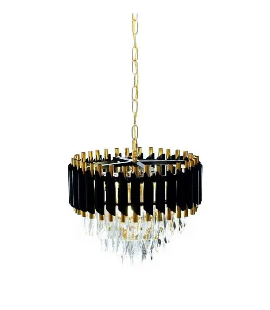 Подвесная люстра Lumina Deco LDP 6003-400 BK+F.GD Funneli Подвесная люстра Lumina Deco LDP 6003-400 BK+F.GD Funneli