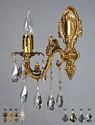 Бра Ambiente 2118/1 AB Leaf crystal