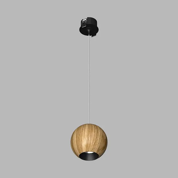 Подвесной (встраиваемый) светодиодный светильник Ledron SPACE R130 Basic Wooden Black Подвесной (встраиваемый) светодиодный светильник Ledron SPACE R130 Basic Wooden Black