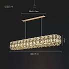 Реечный, рядный светильник TAKI LONG Размер M (12 ламп). Цвет Золото Lampatron 8360-22868