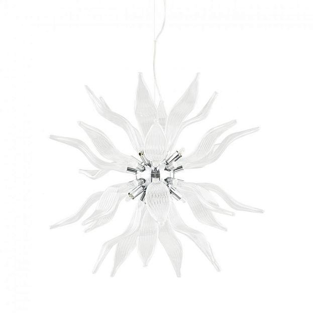 Подвесной светильник Ideal Lux 111957 LEAVES SP8 BIANCO